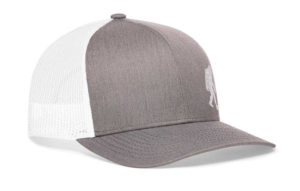 Bigfoot Trucker Hat — Sasquatch Embroidered Snapback, 3 Colors