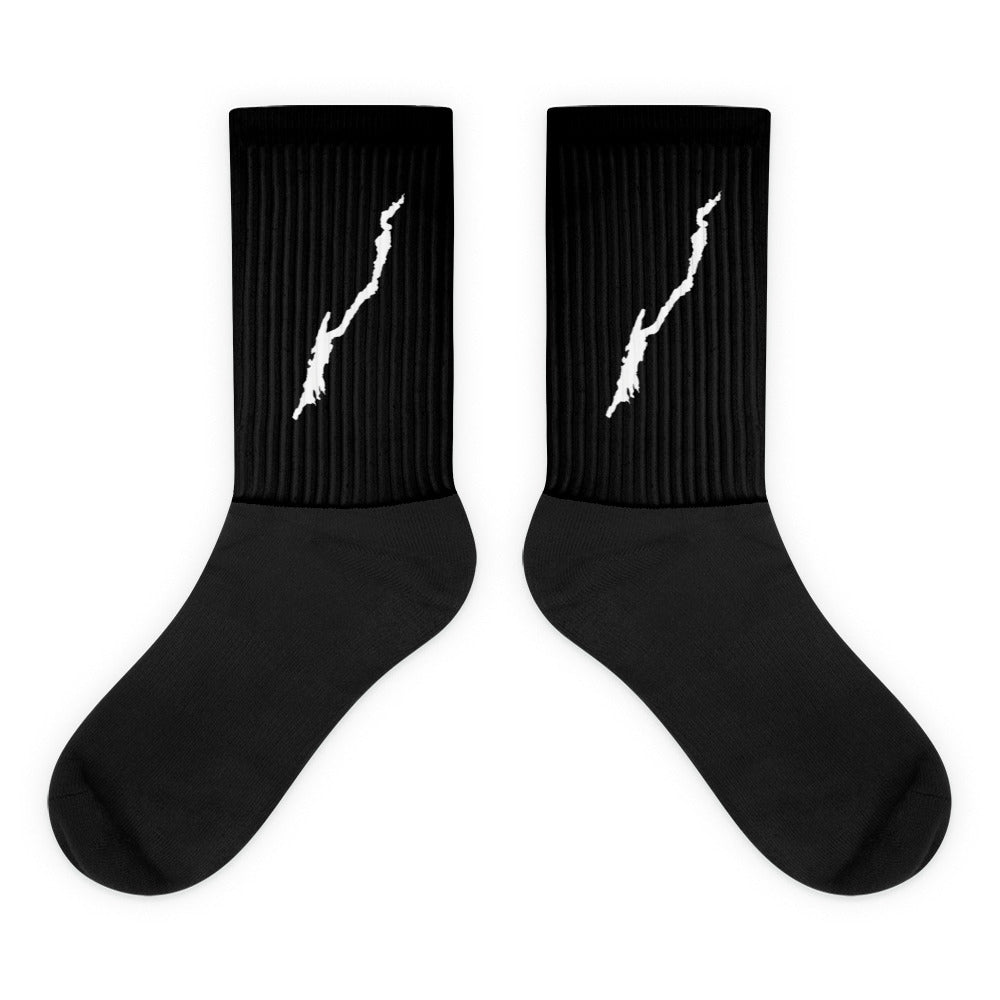 Lake George Socks Crew Length Black