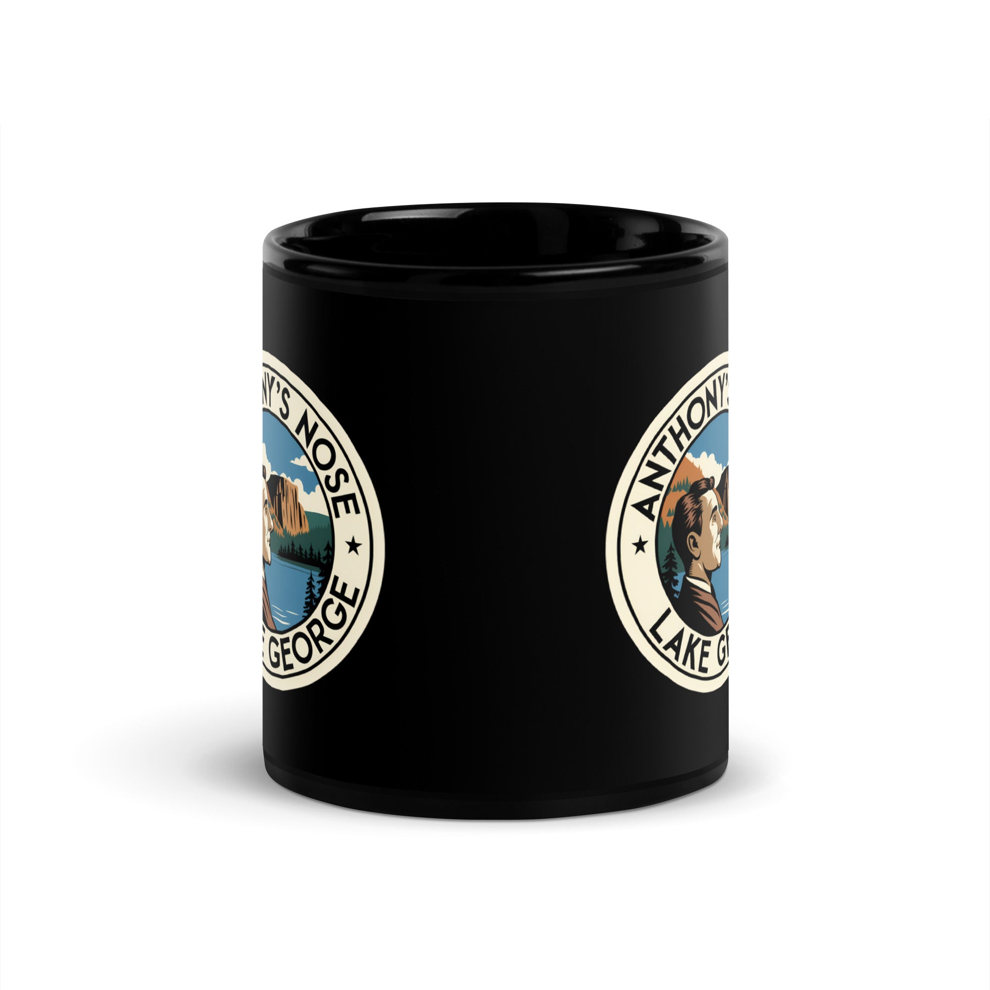 Lake George Coffee Mug Featuring Anthony's Nose (Both Of Them)