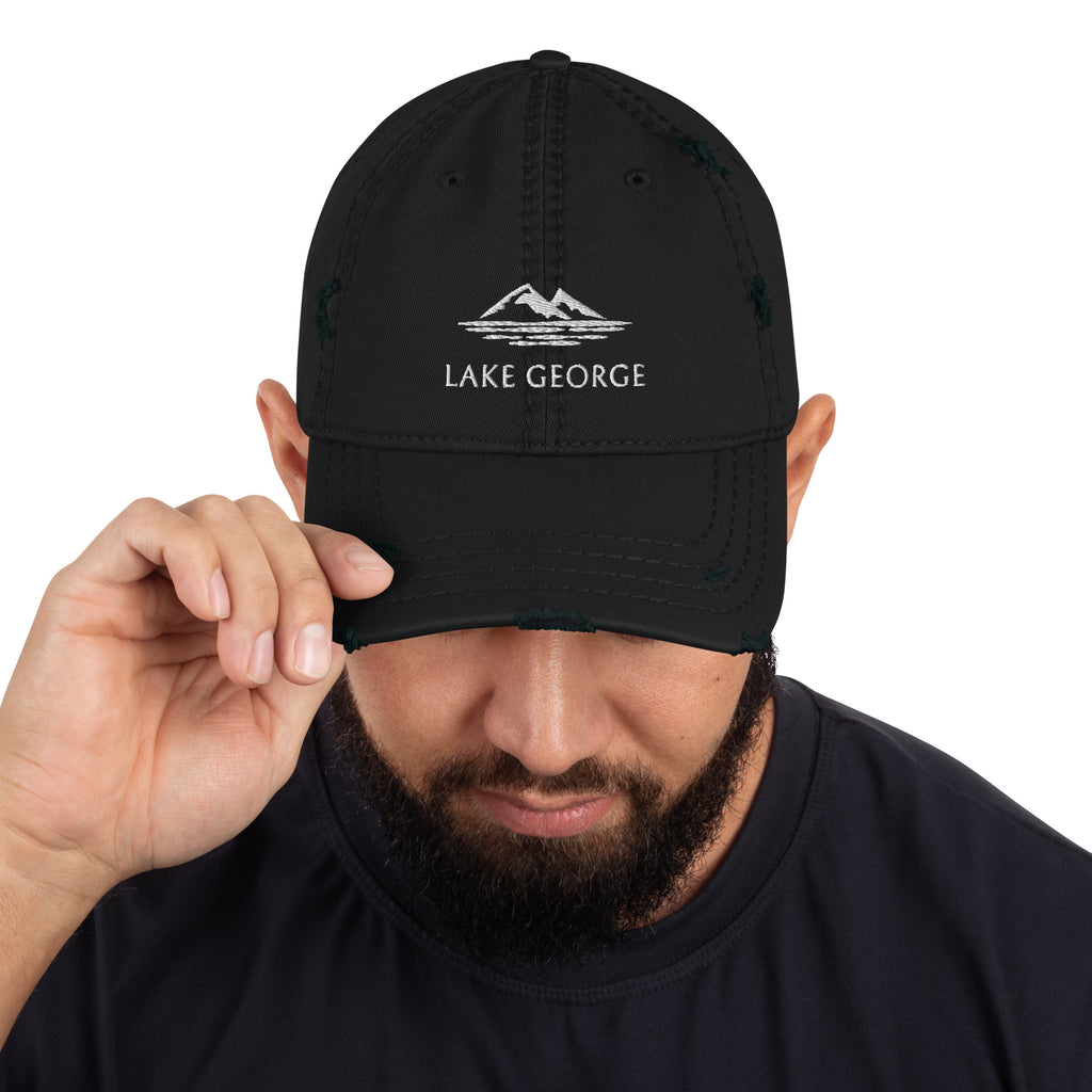 Lake George Distressed Hat