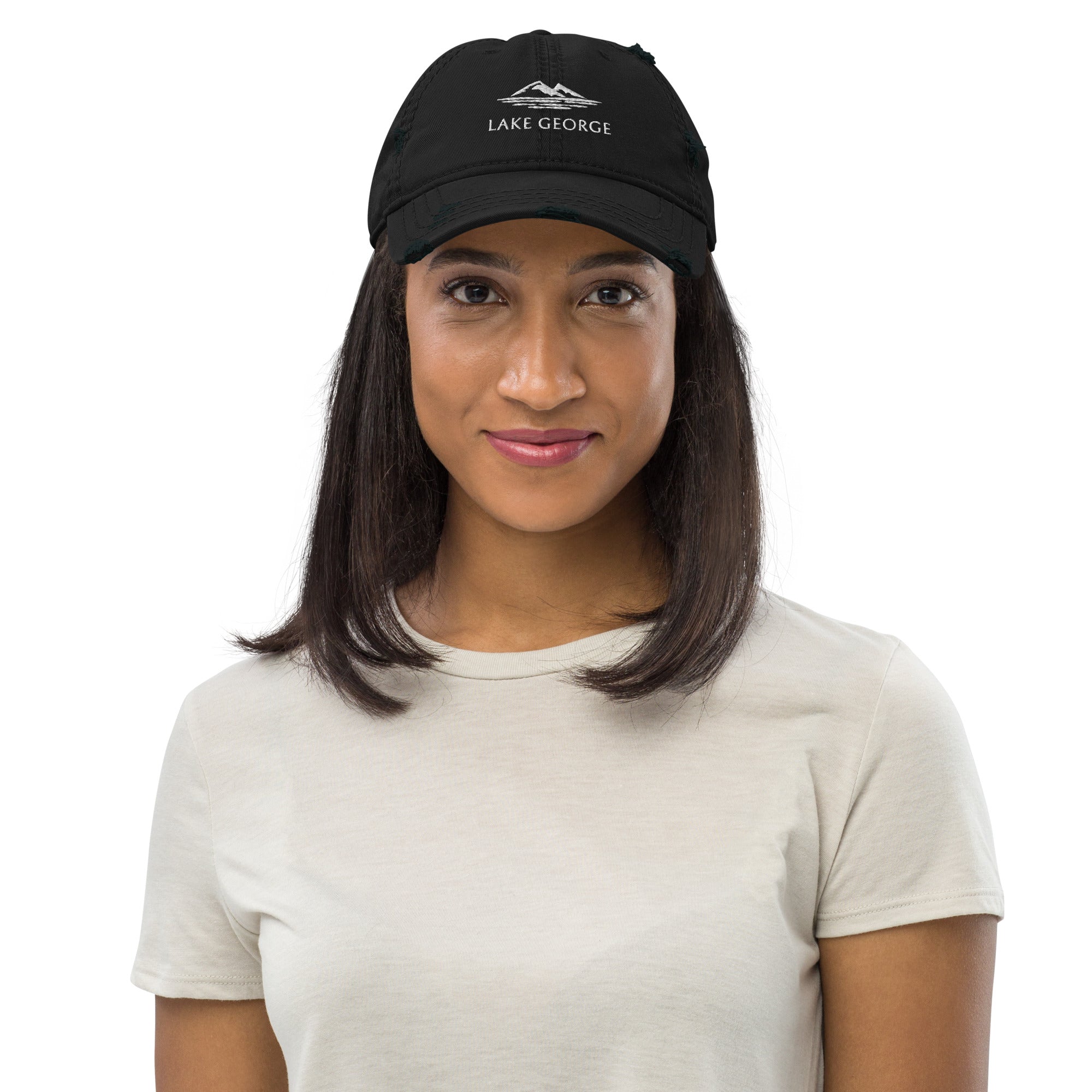 Lake George Distressed Hat