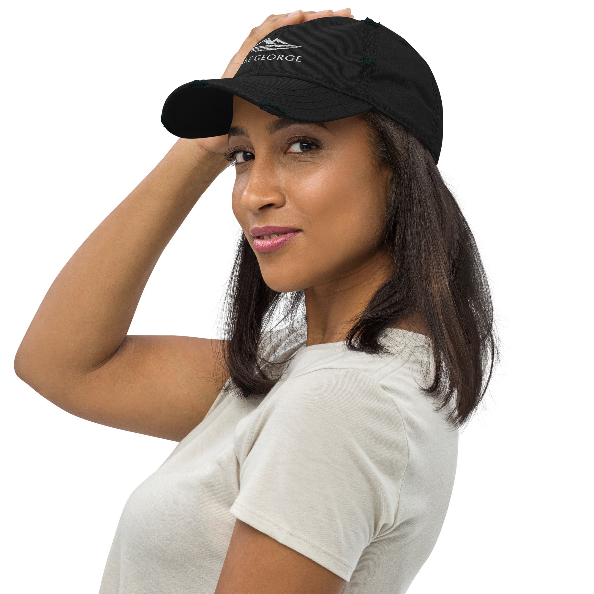 Lake George Distressed Hat