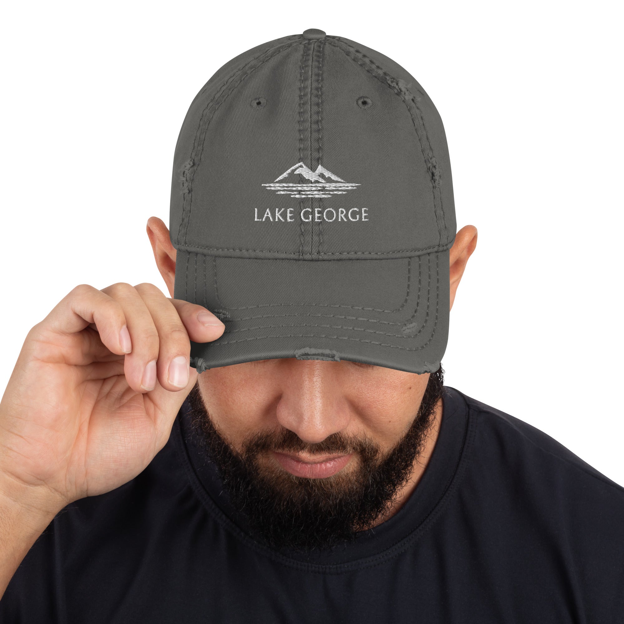 Lake George Distressed Hat