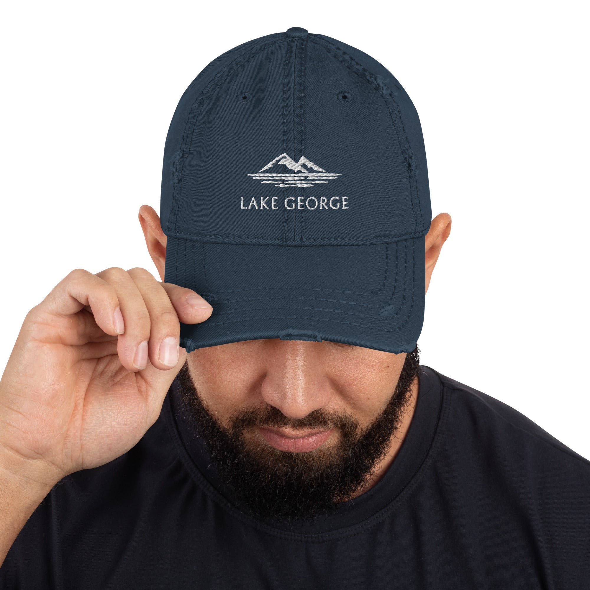Lake George Distressed Hat