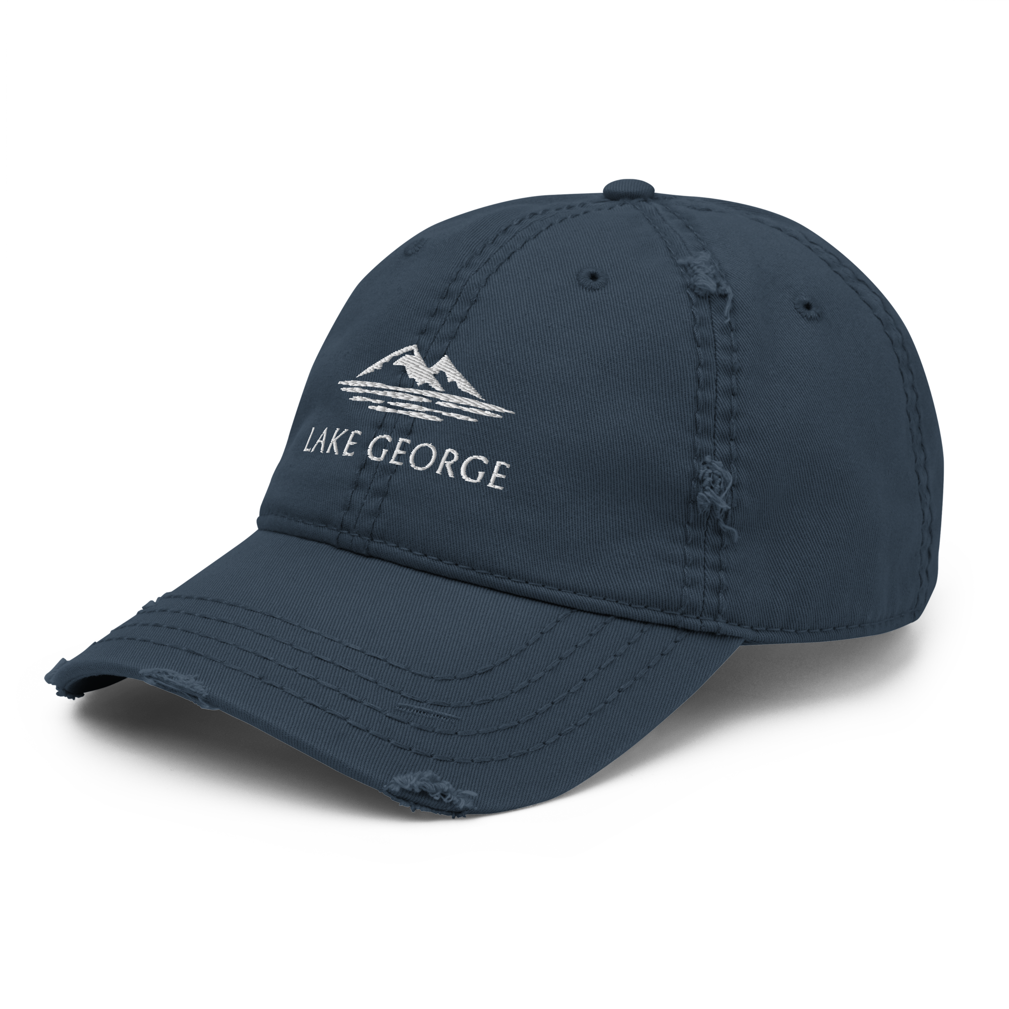 Lake George Distressed Hat