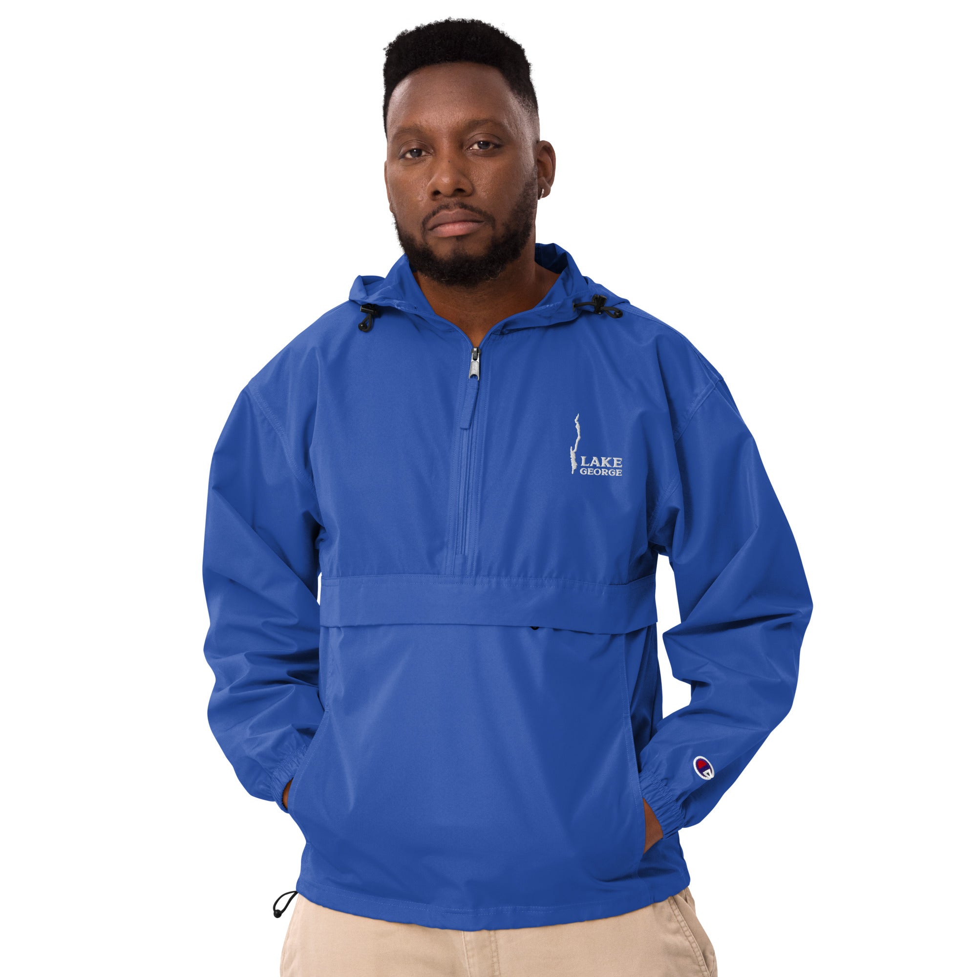 Lake George Embroidered Windbreaker By Champion