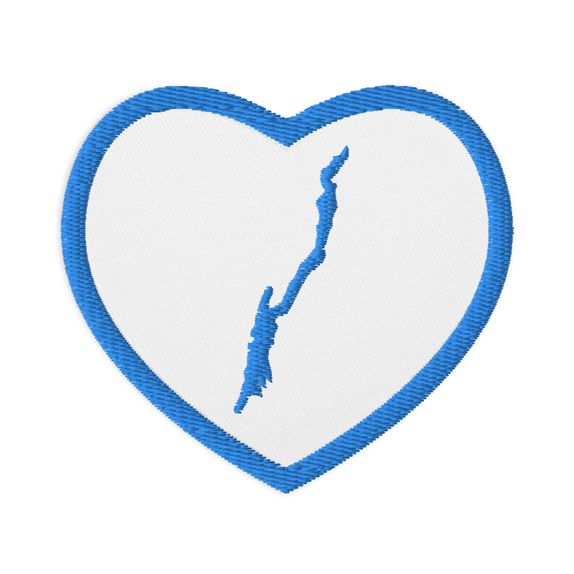 Lake George Embroidered Heart Patch
