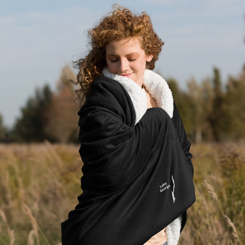 Lake George Sherpa Blanket