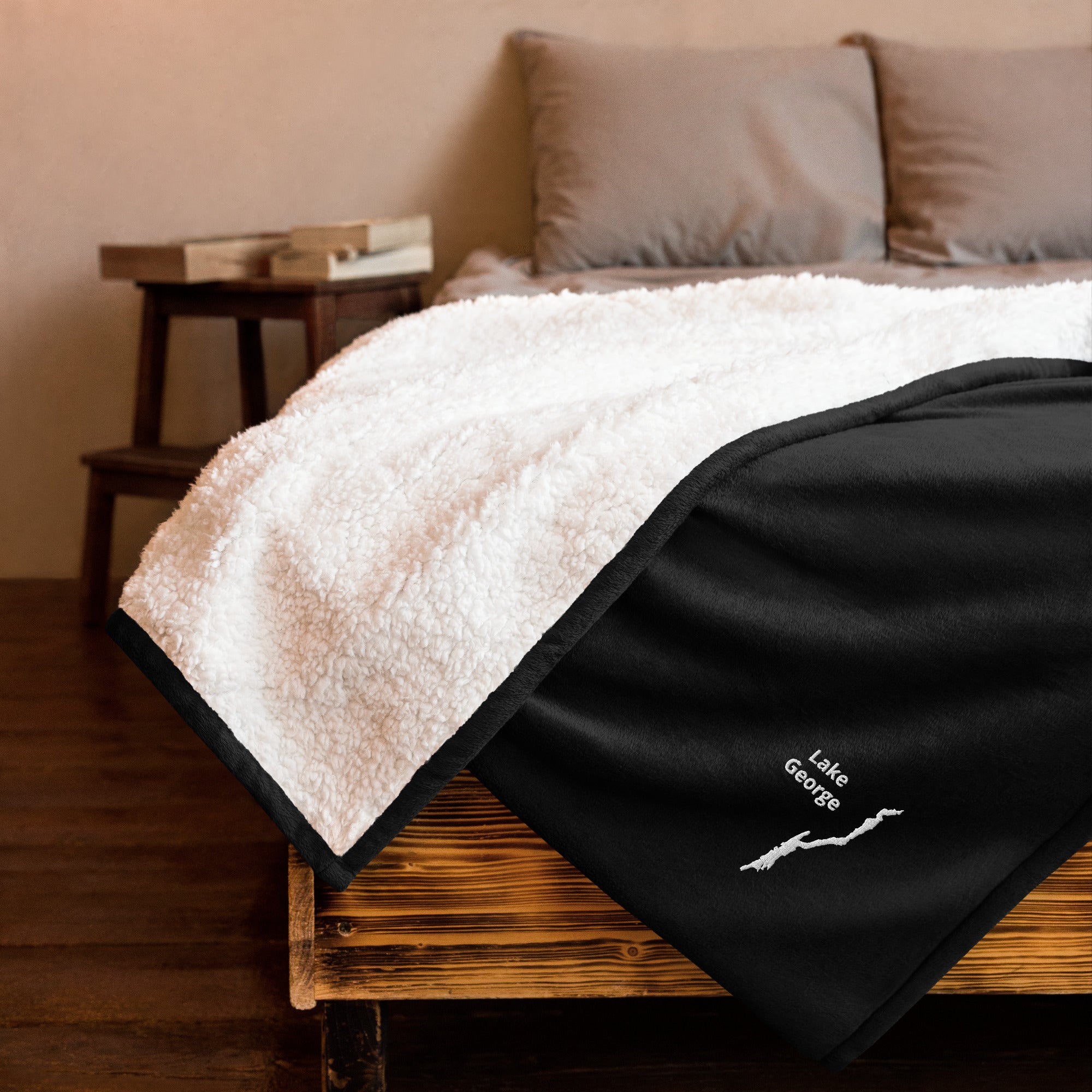 Lake George Sherpa Blanket
