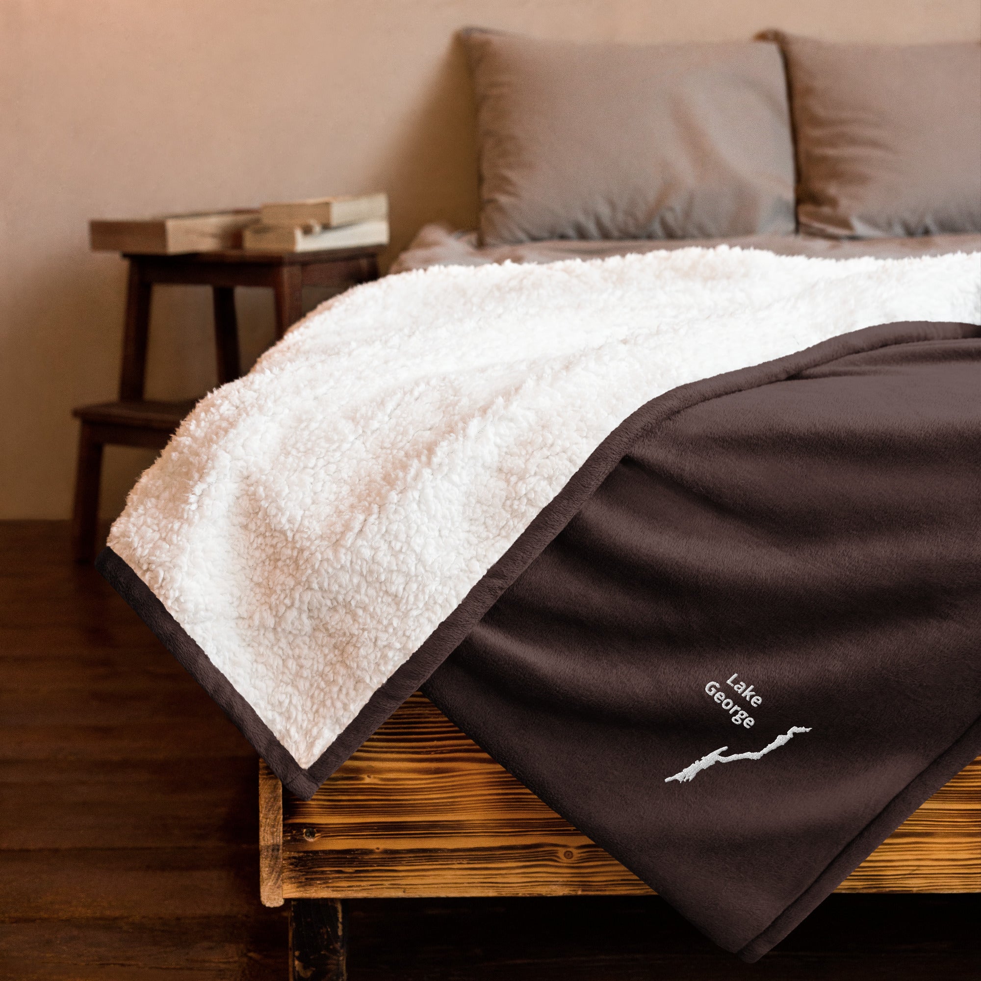 Lake George Sherpa Blanket