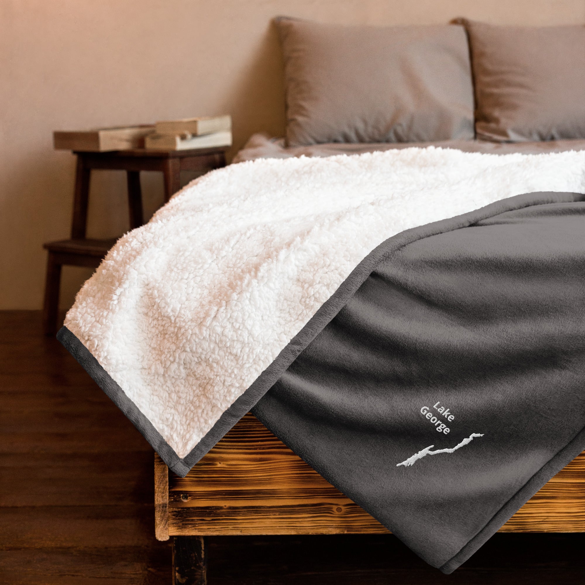 Lake George Sherpa Blanket