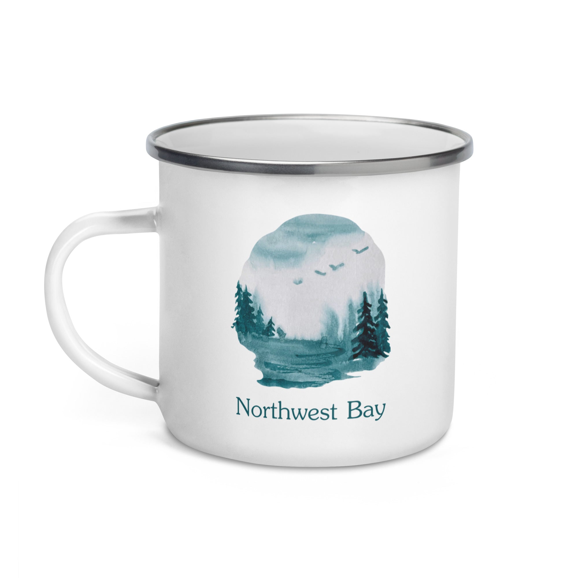 Northwest Bay Enamel Camper Mug