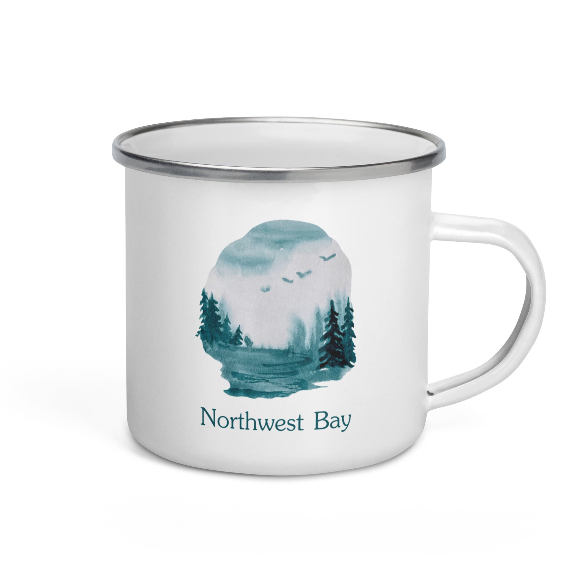 Northwest Bay Enamel Camper Mug