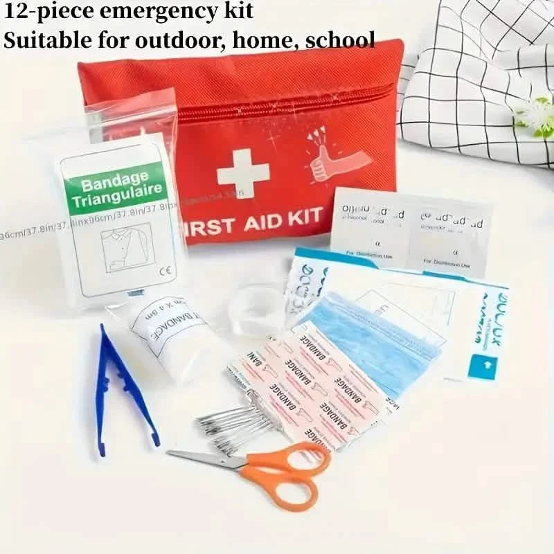 Portable First Aid Kit — Compact Emergency Kit for Hiking, Boating & Camping