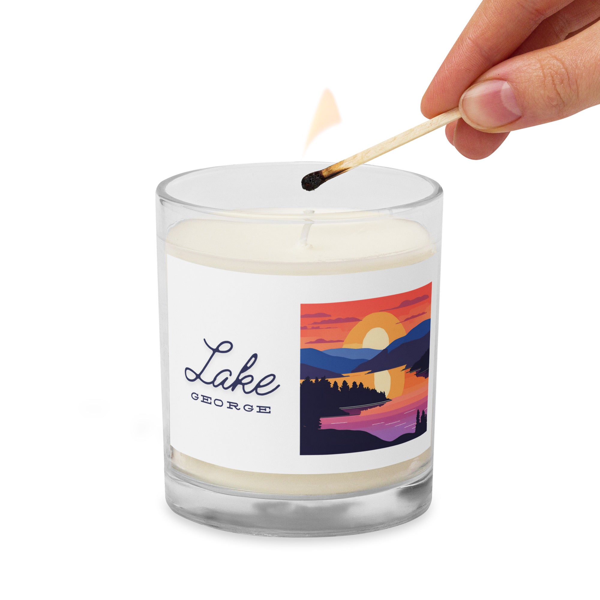 Lake George Sunset Candle