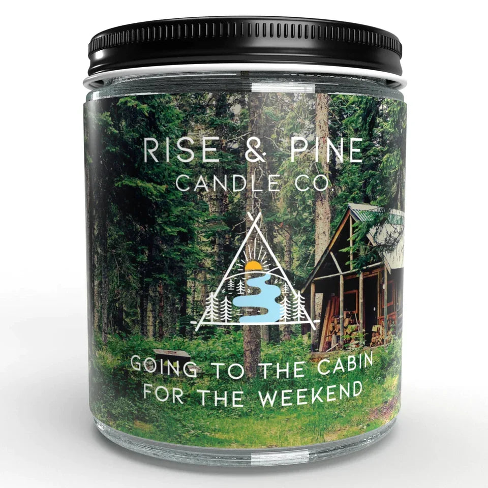 "Going to the Cabin for the Weekend" Soy Wax Candle — Cedar, Cinnamon & Clove, 9 oz