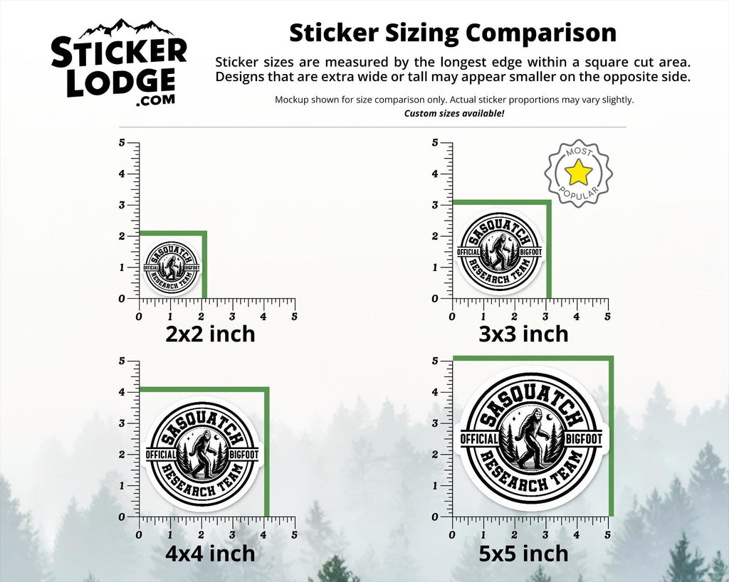 Official Bigfoot Research Team Vinyl Sticker