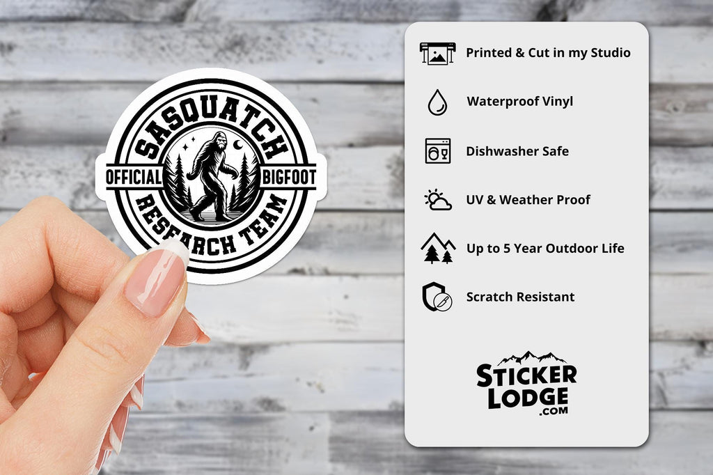 Official Bigfoot Research Team Vinyl Sticker