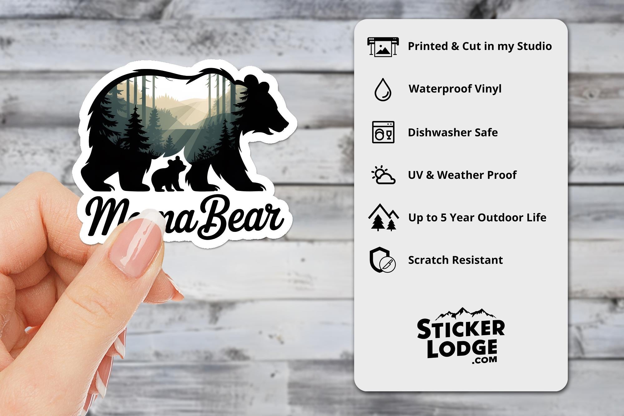 Mama Bear Vinyl Sticker