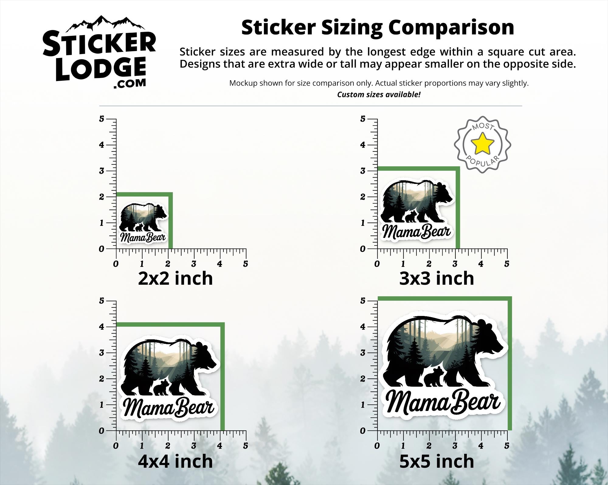 Mama Bear Vinyl Sticker