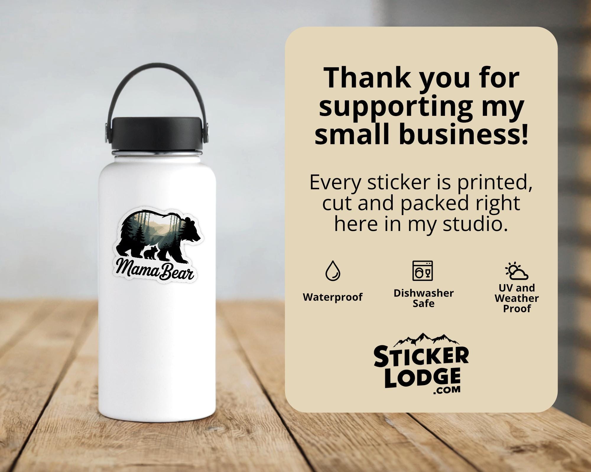 Mama Bear Vinyl Sticker