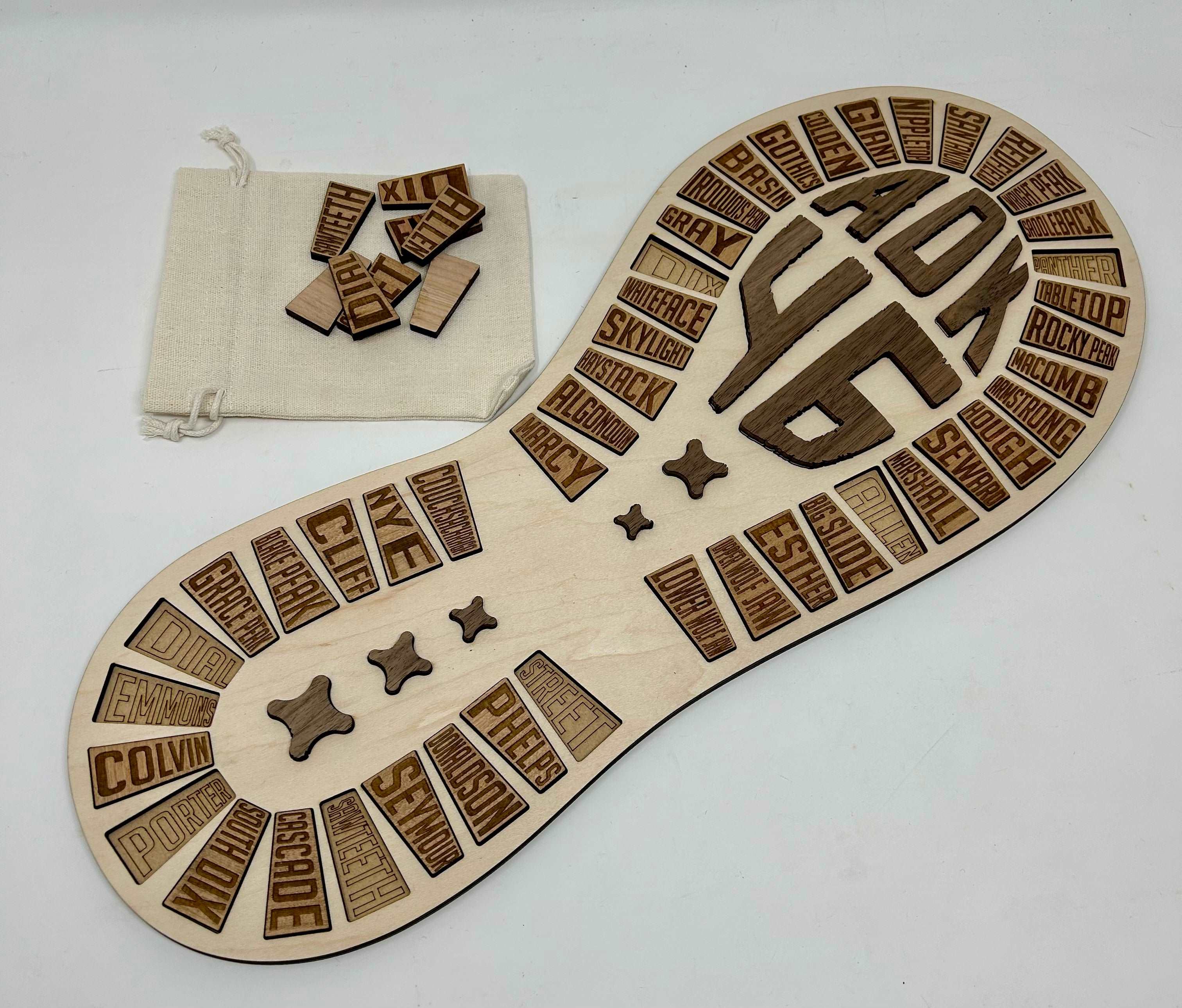 Adirondack 46 High Peaks Challenge Hiking Boot Tracker