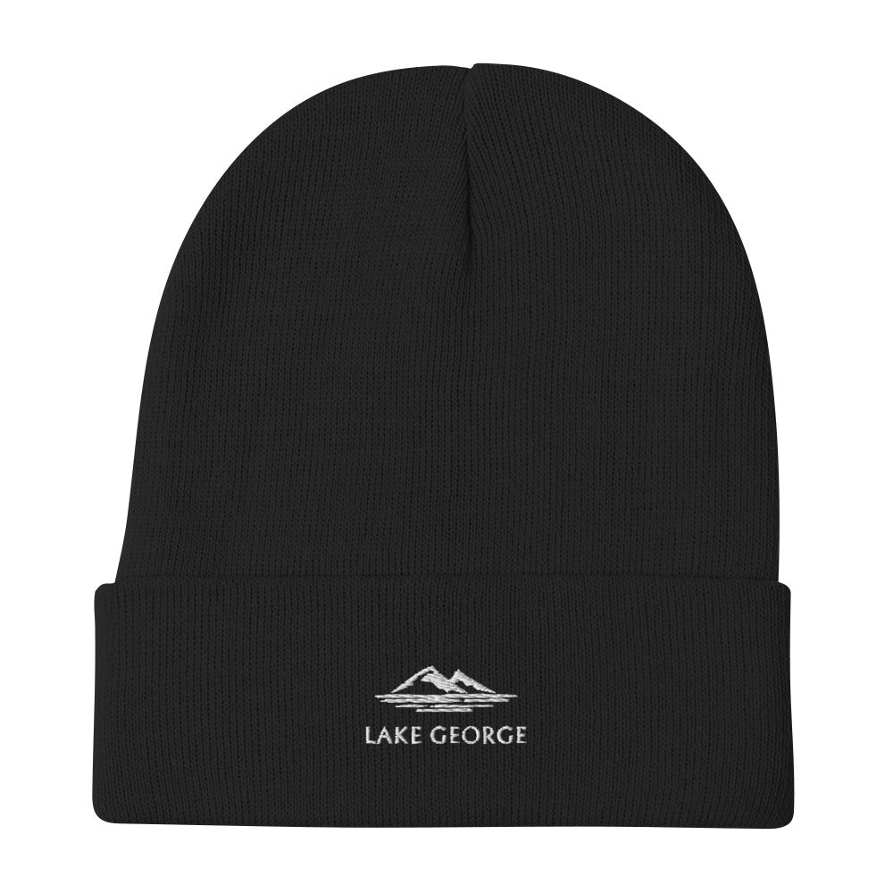 Lake George Embroidered Beanie