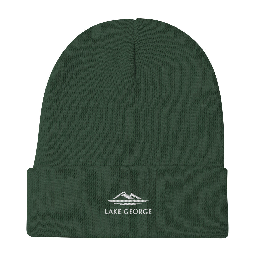 Lake George Embroidered Beanie