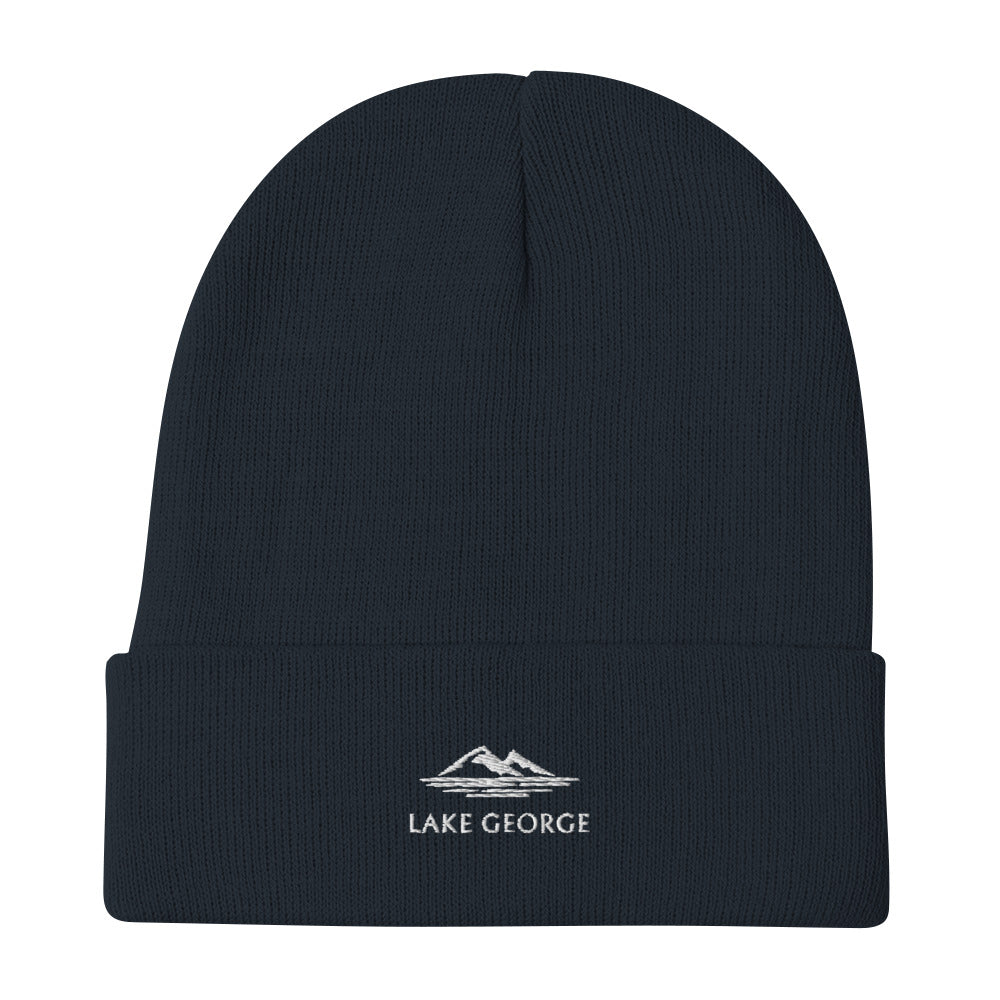 Lake George Embroidered Beanie