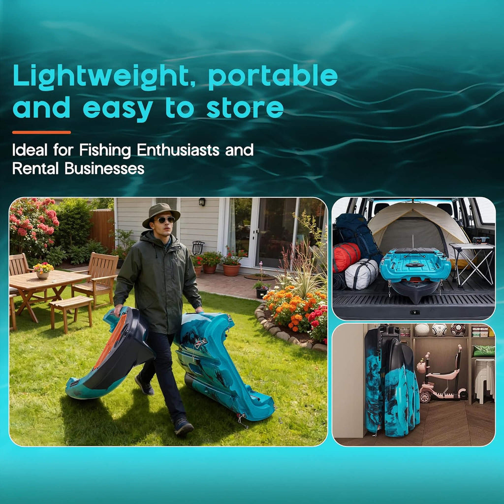Modular Fishing Kayak with Propeller Drive System — 10', HDPE, 1-Person