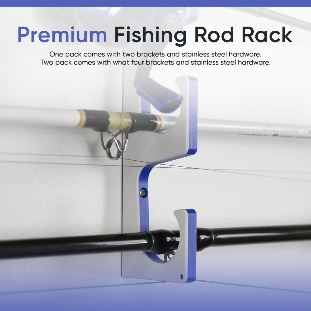 TRAPSKI Premium Fishing Rod Rack — Wall, Ceiling & Boat Mounted