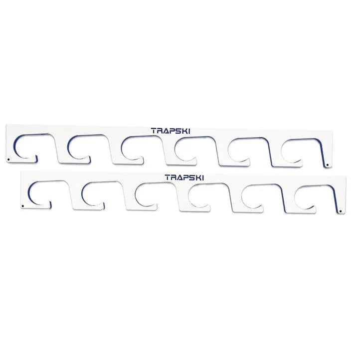 TRAPSKI Premium Fishing Rod Rack — Wall, Ceiling & Boat Mounted