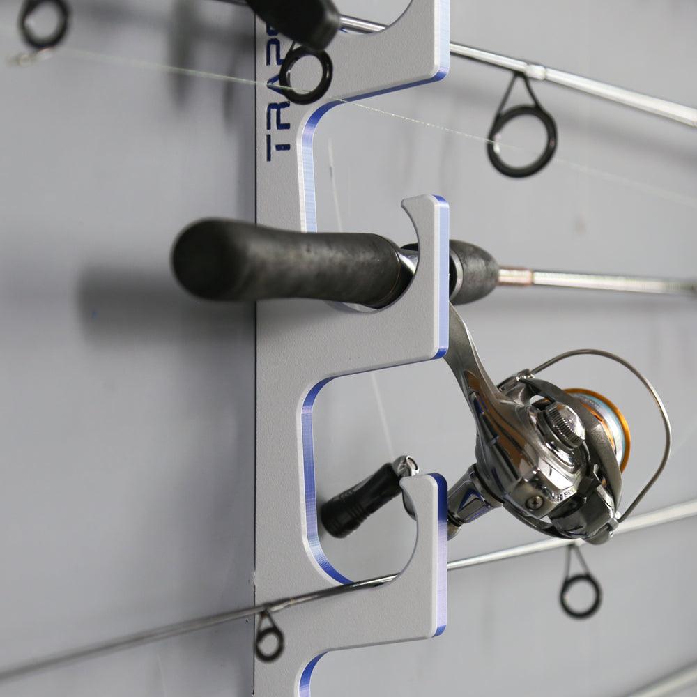 TRAPSKI Premium Fishing Rod Rack — Wall, Ceiling & Boat Mounted