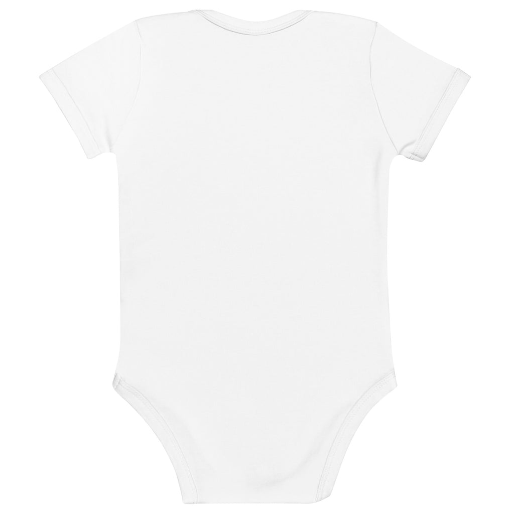 Lake George Organic Cotton Baby Bodysuit white back view