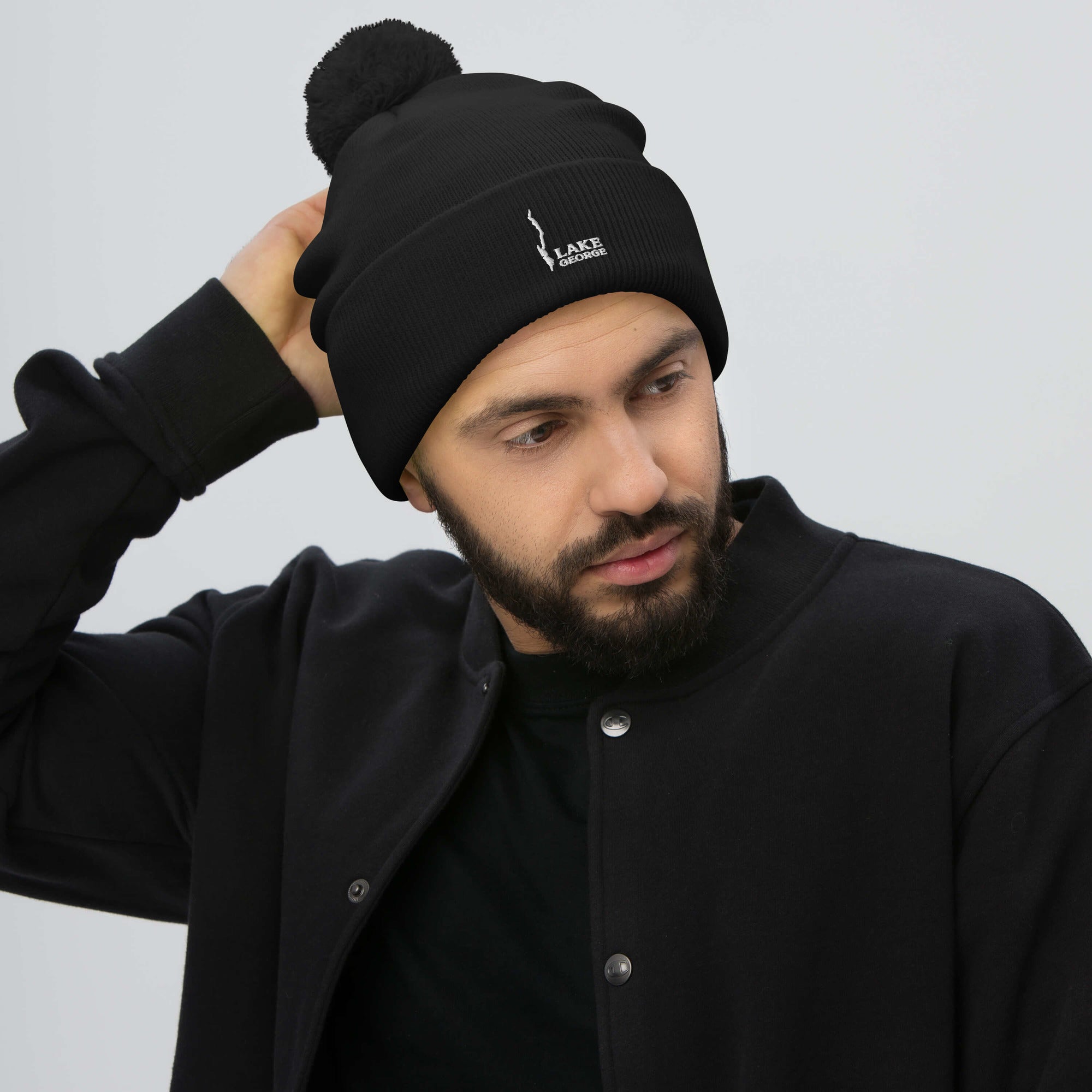 Lake George Beanie With Pom-Pom