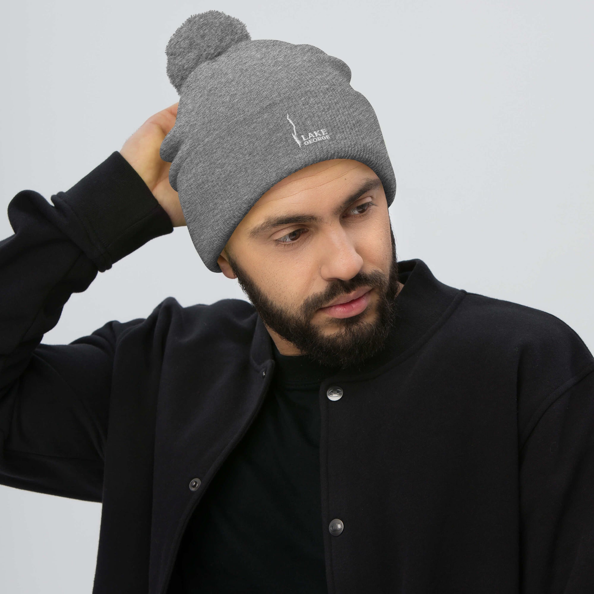 Lake George Beanie With Pom-Pom