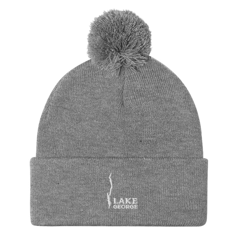Lake George Beanie With Pom-Pom