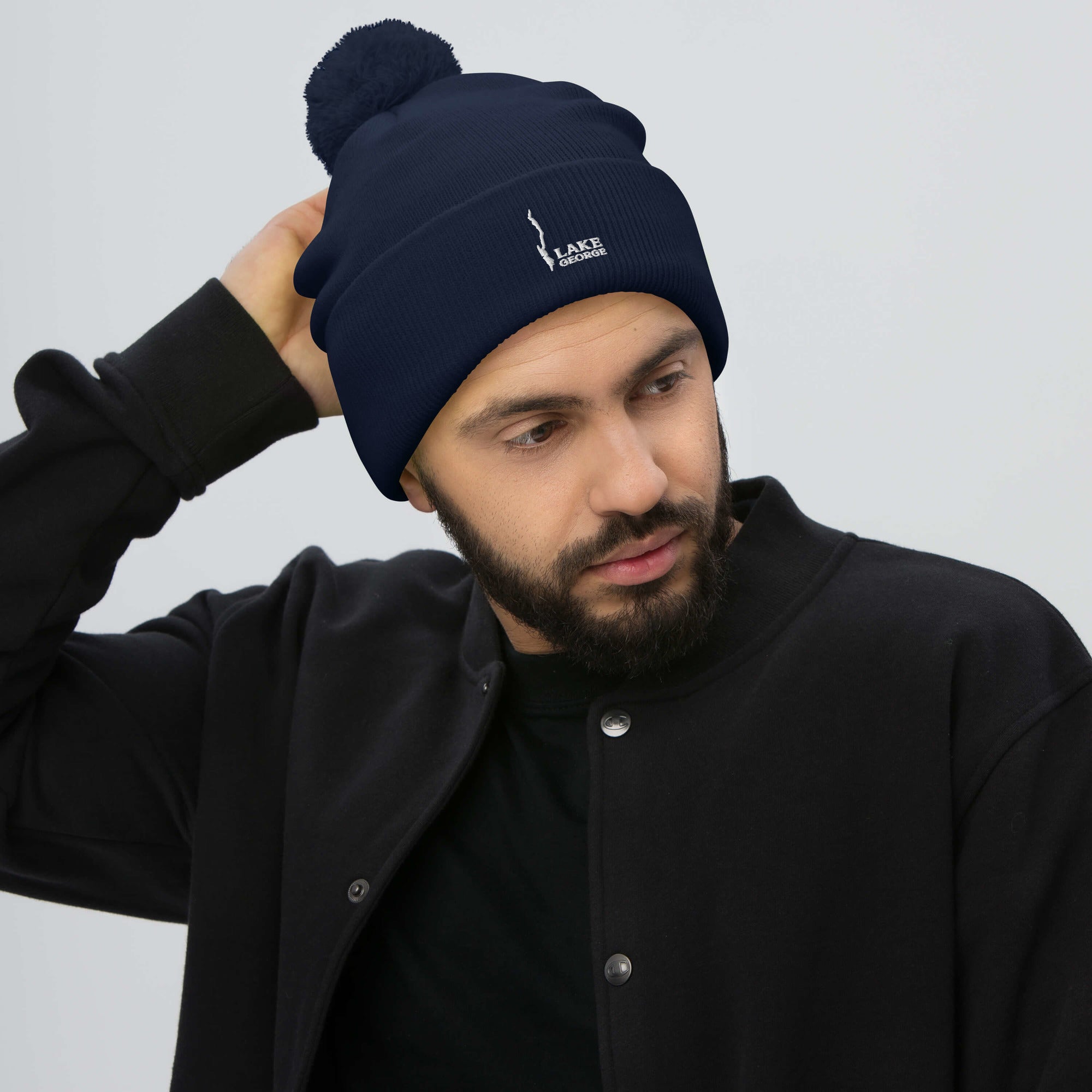 Lake George Beanie With Pom-Pom
