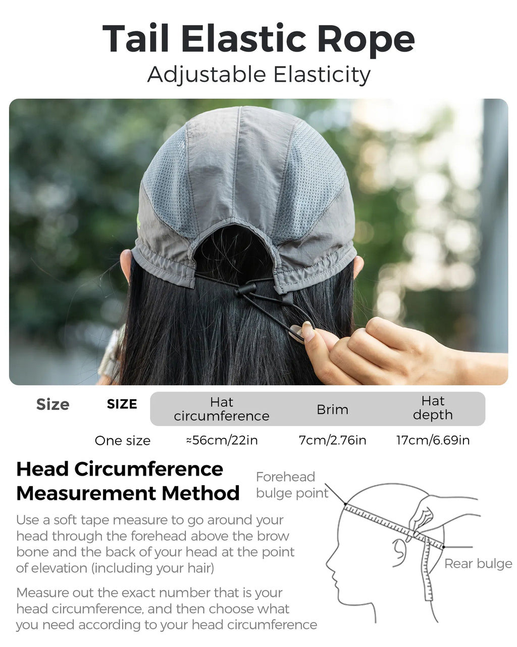 Foldable Hiking Hat with Sun Visor — Packable, Breathable, Adjustable