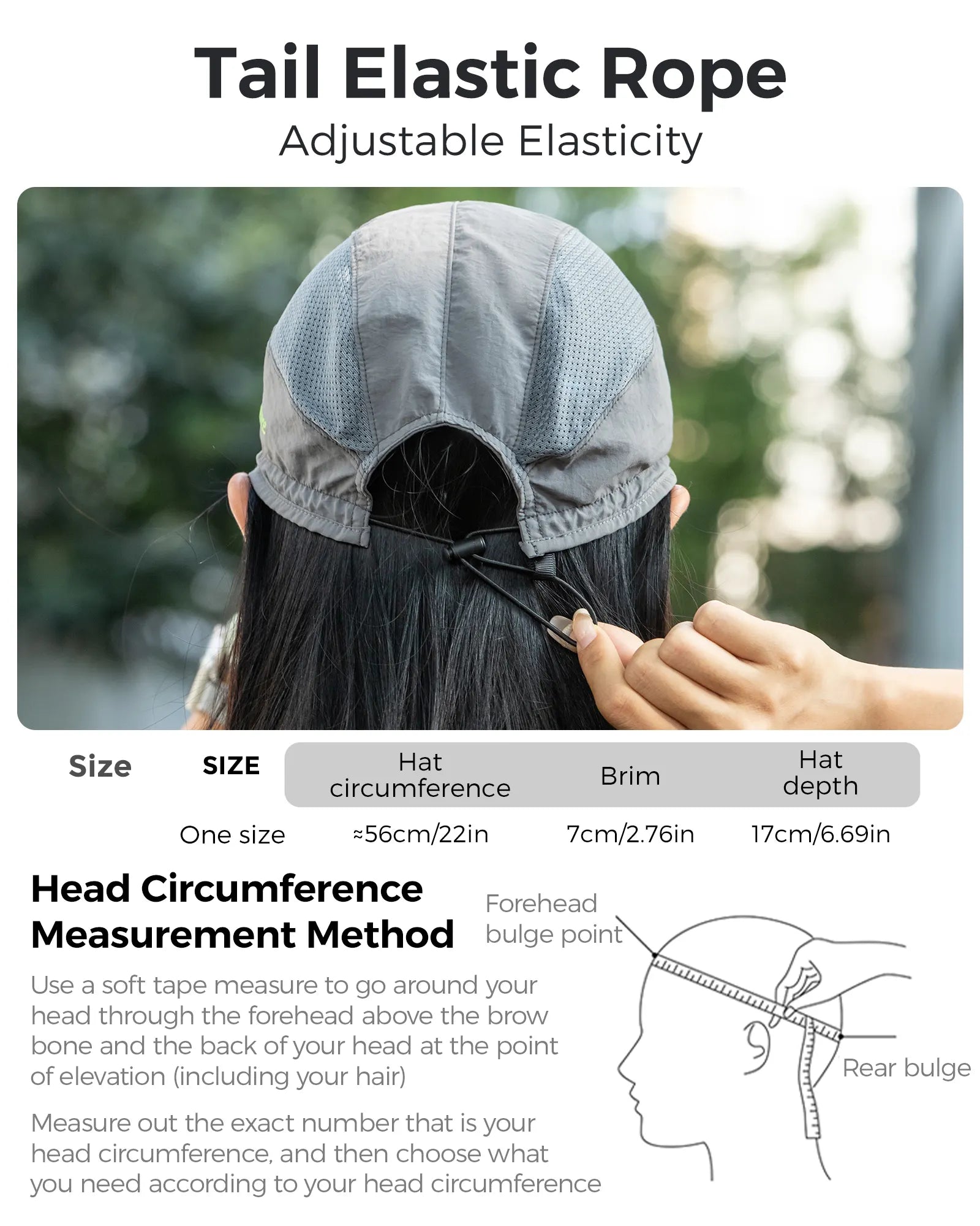 Foldable Hiking Hat with Sun Visor — Packable, Breathable, Adjustable
