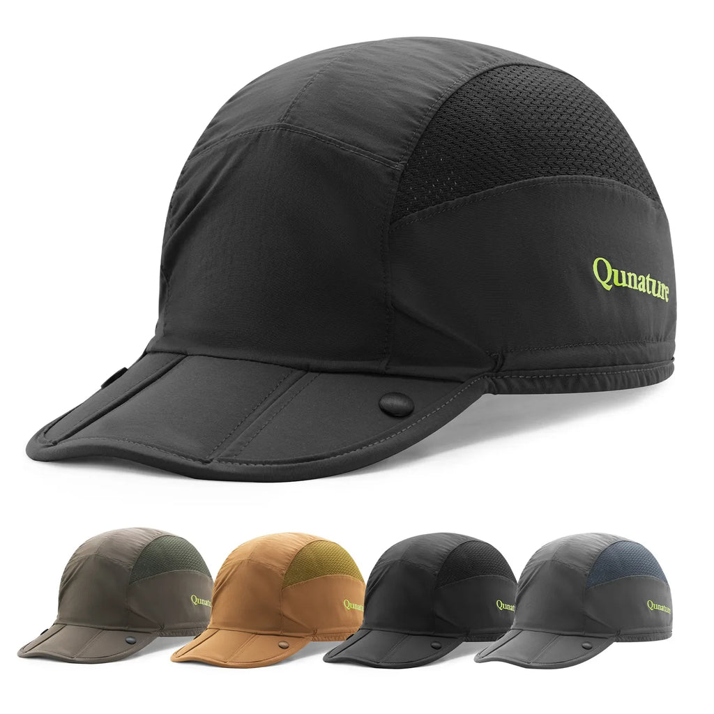 Foldable Hiking Hat with Sun Visor — Packable, Breathable, Adjustable