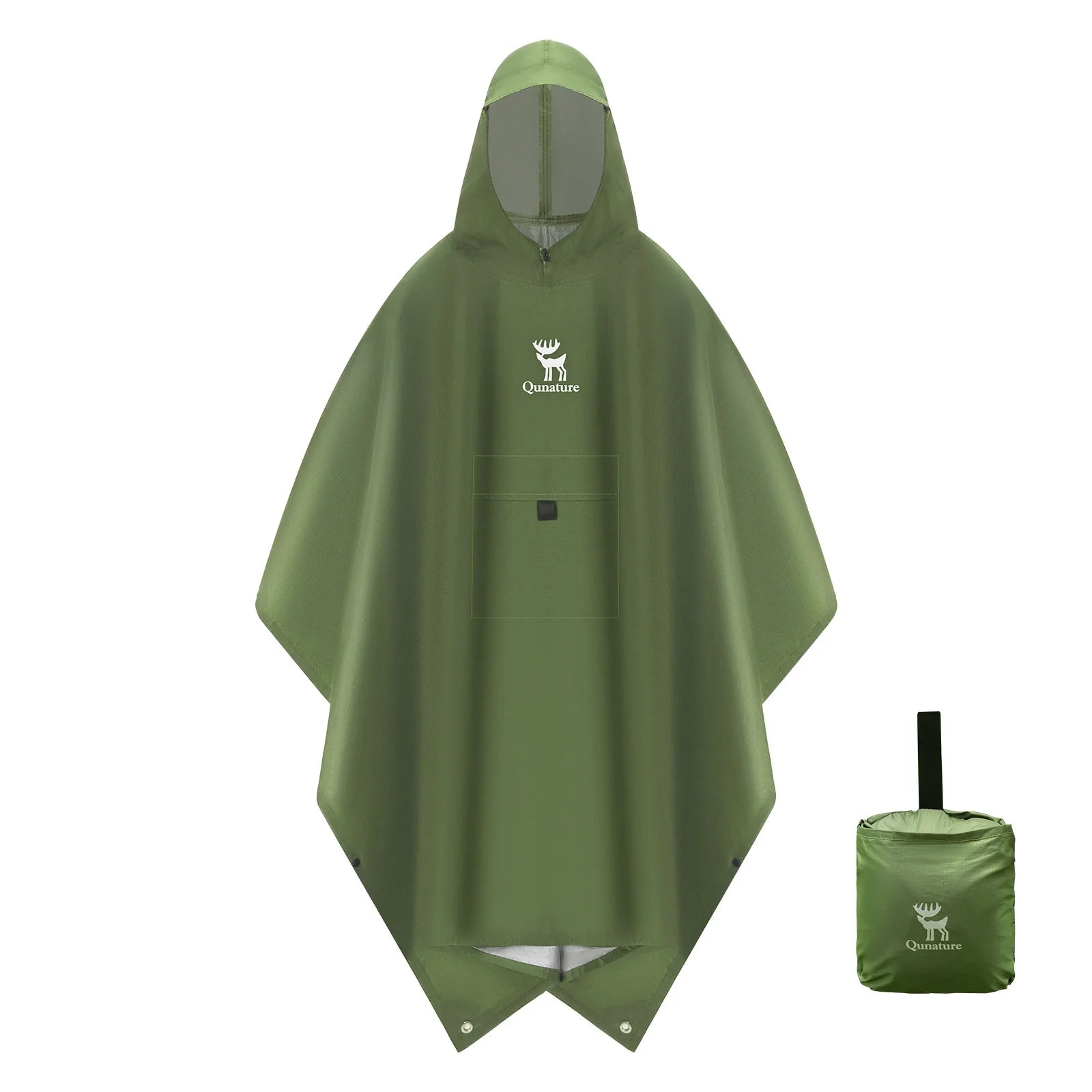 Waterproof Rain Poncho — Packable 3-in-1 Hiking & Outdoor Raincoat