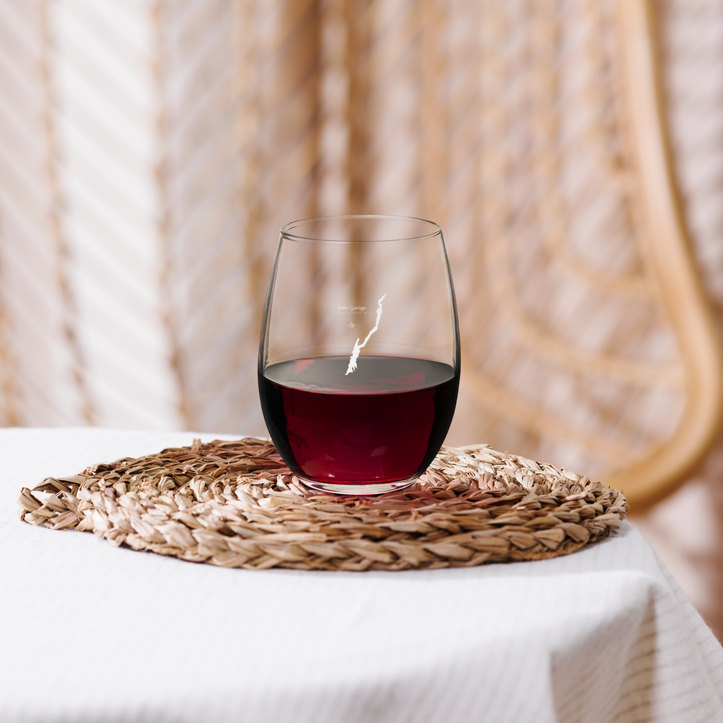 Lake George Stemless Wine Glass