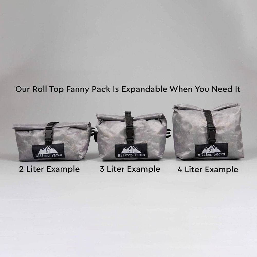 Ultralight Roll Top Fanny Pack — Dyneema® Expandable, Made in USA