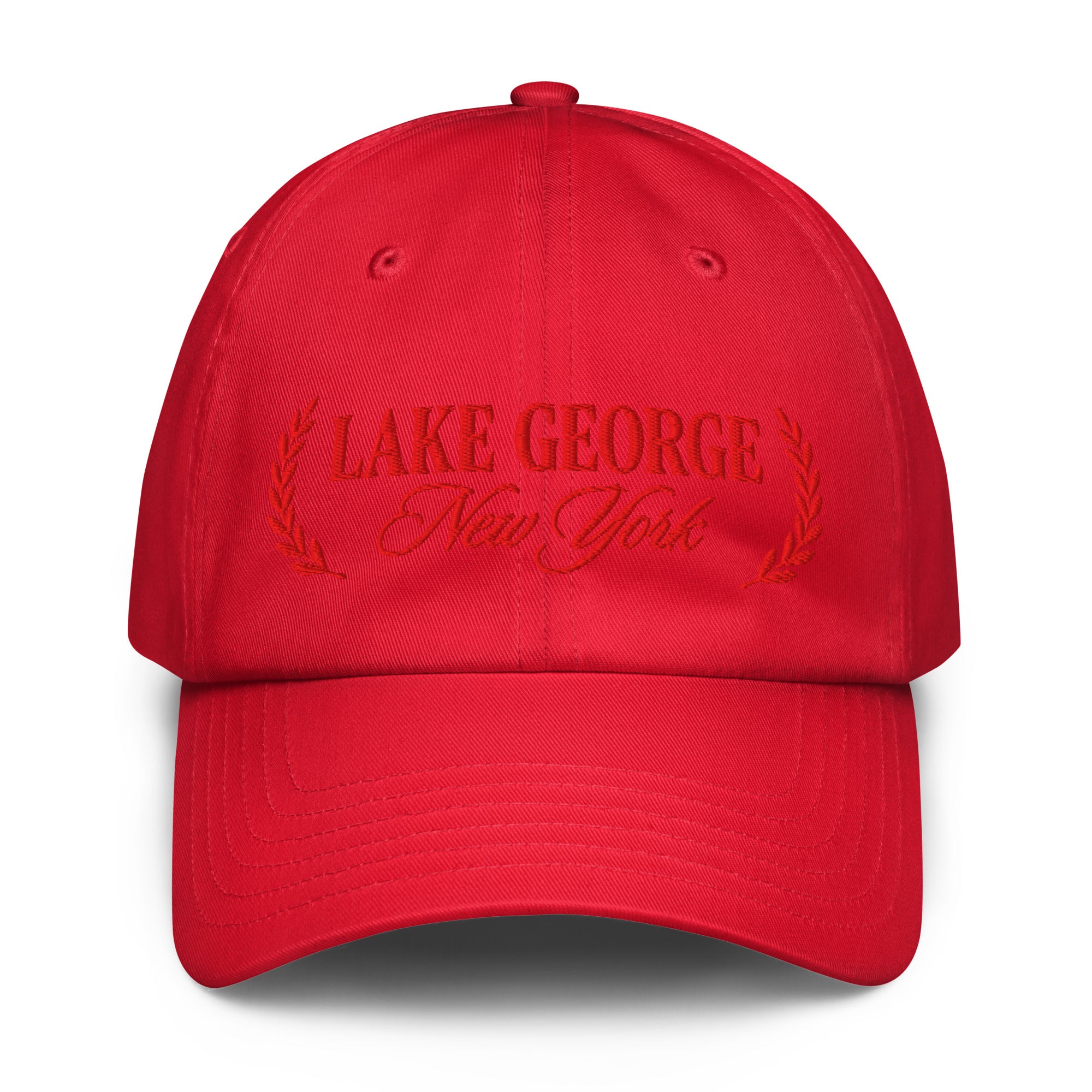 Lake George Dad Hat by Under Armour® – Assembly Point Collection in red
