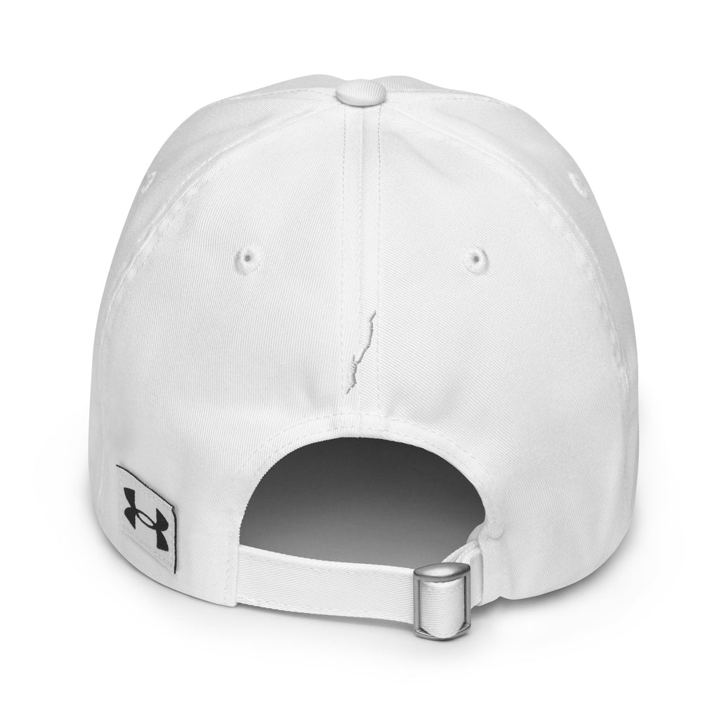 Lake George Dad Hat by Under Armour® – Assembly Point Collection in white
