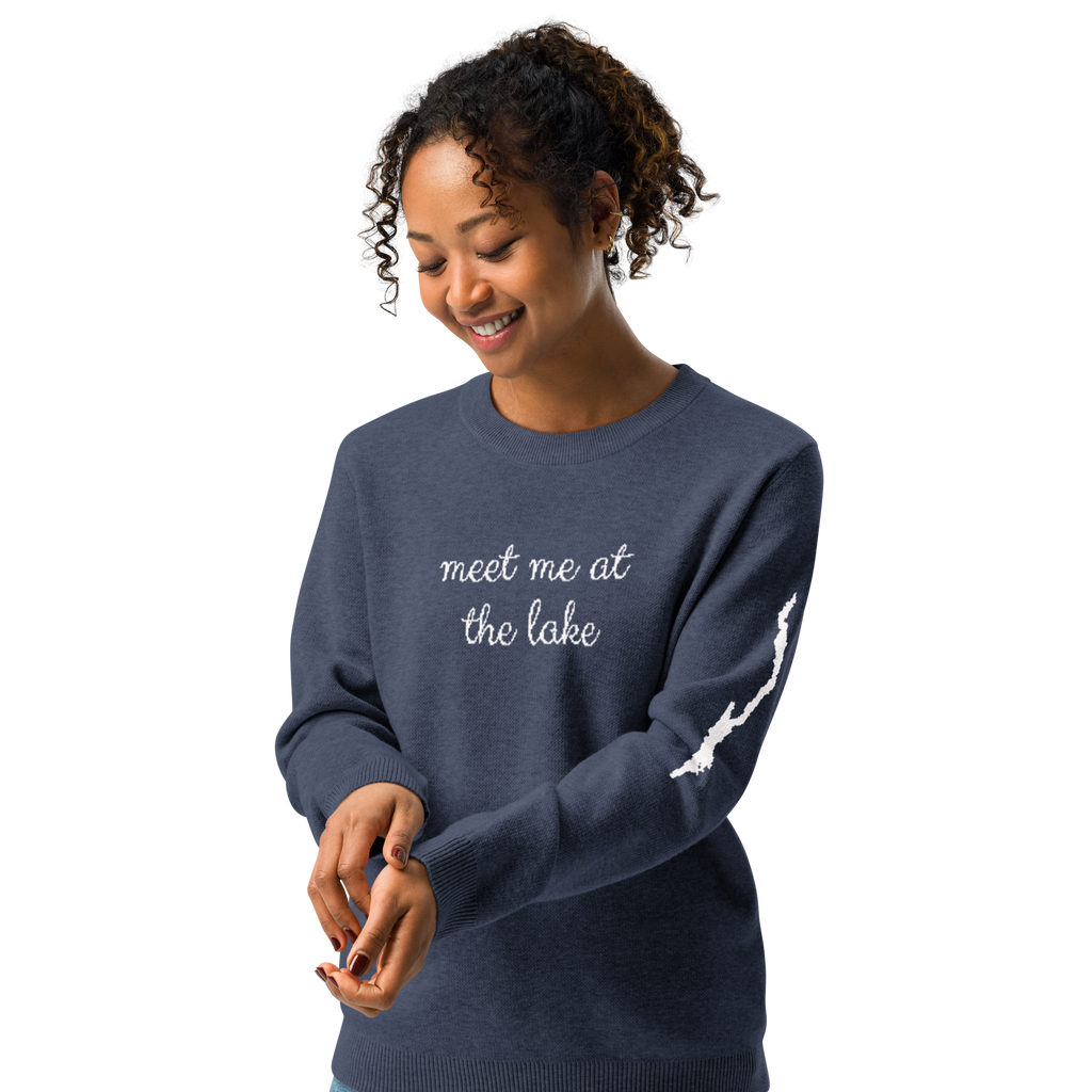 Meet Me at the Lake Knitted Sweater | Lake George Silhouette