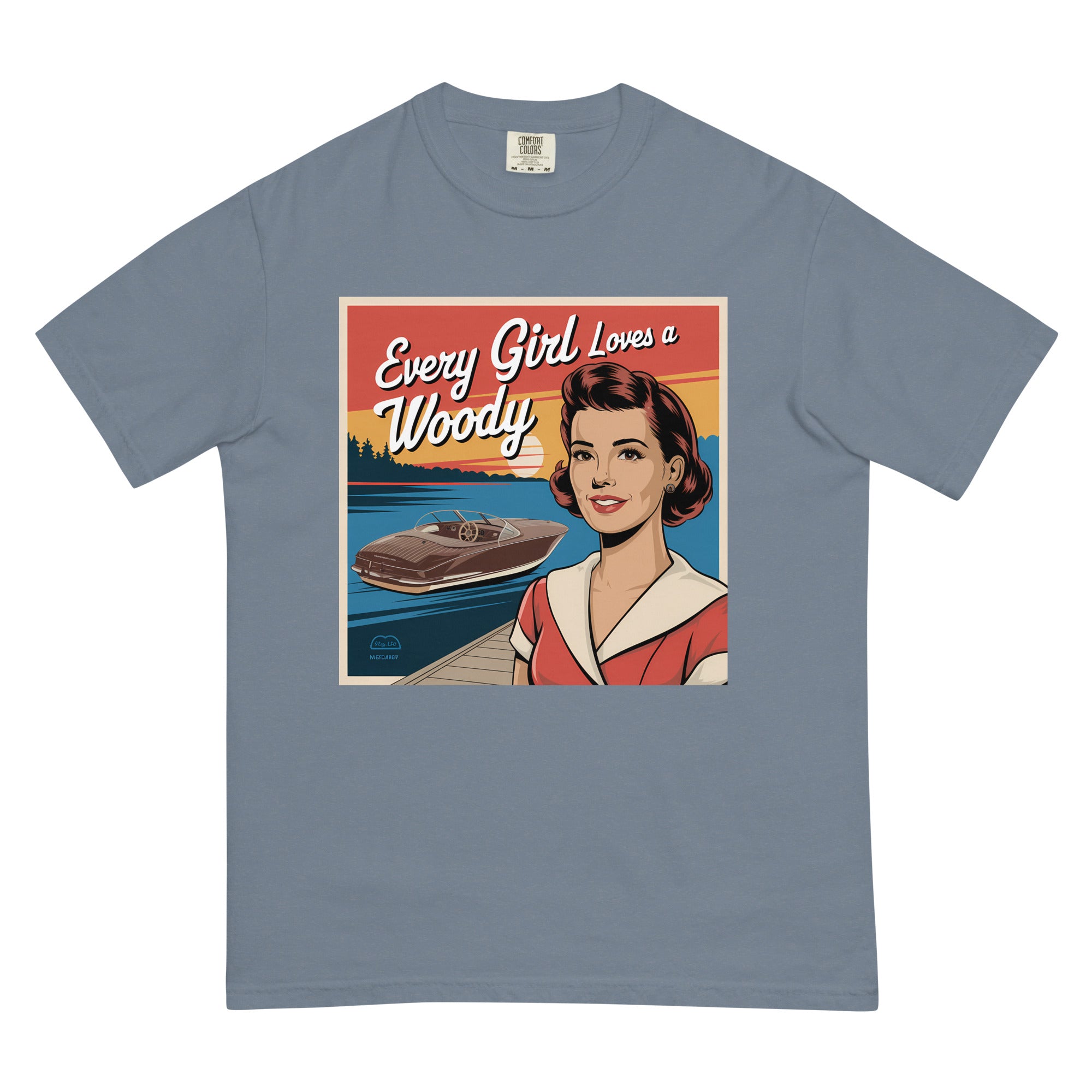 "Every Girl Loves A Woody" T-Shirt Boating Humor Lake George