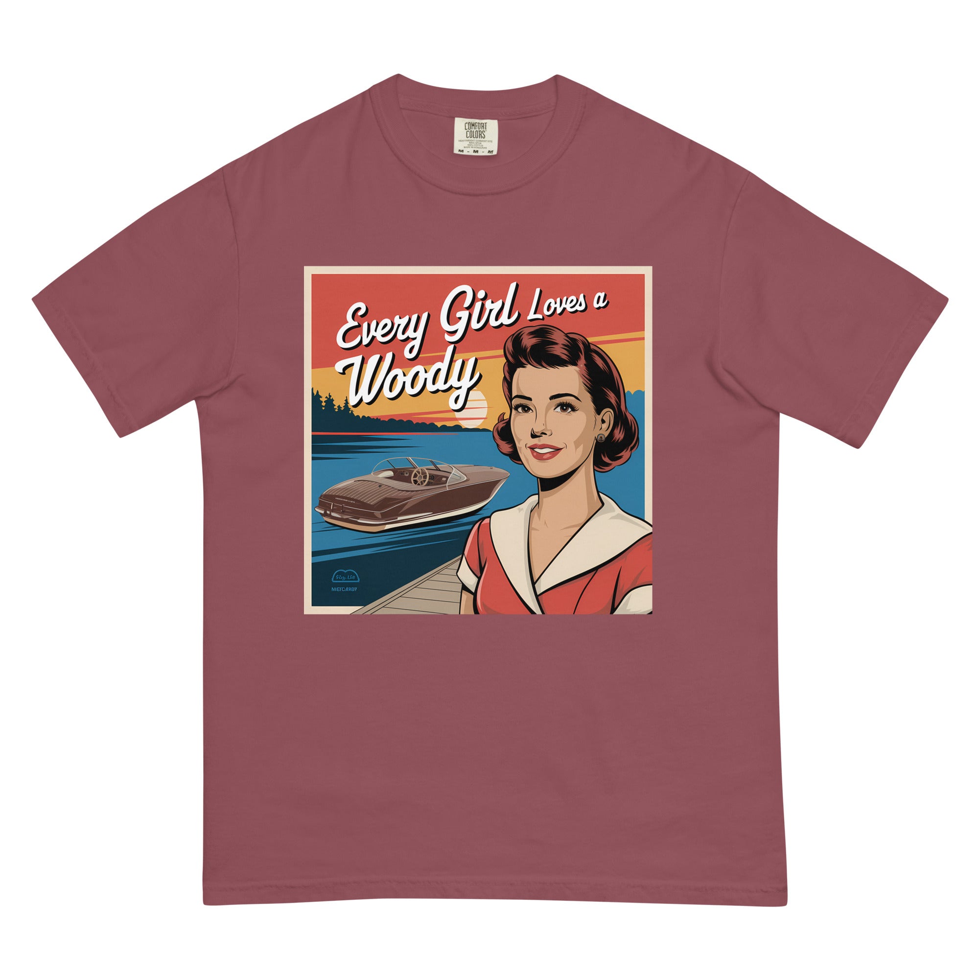 "Every Girl Loves A Woody" T-Shirt Boating Humor Lake George