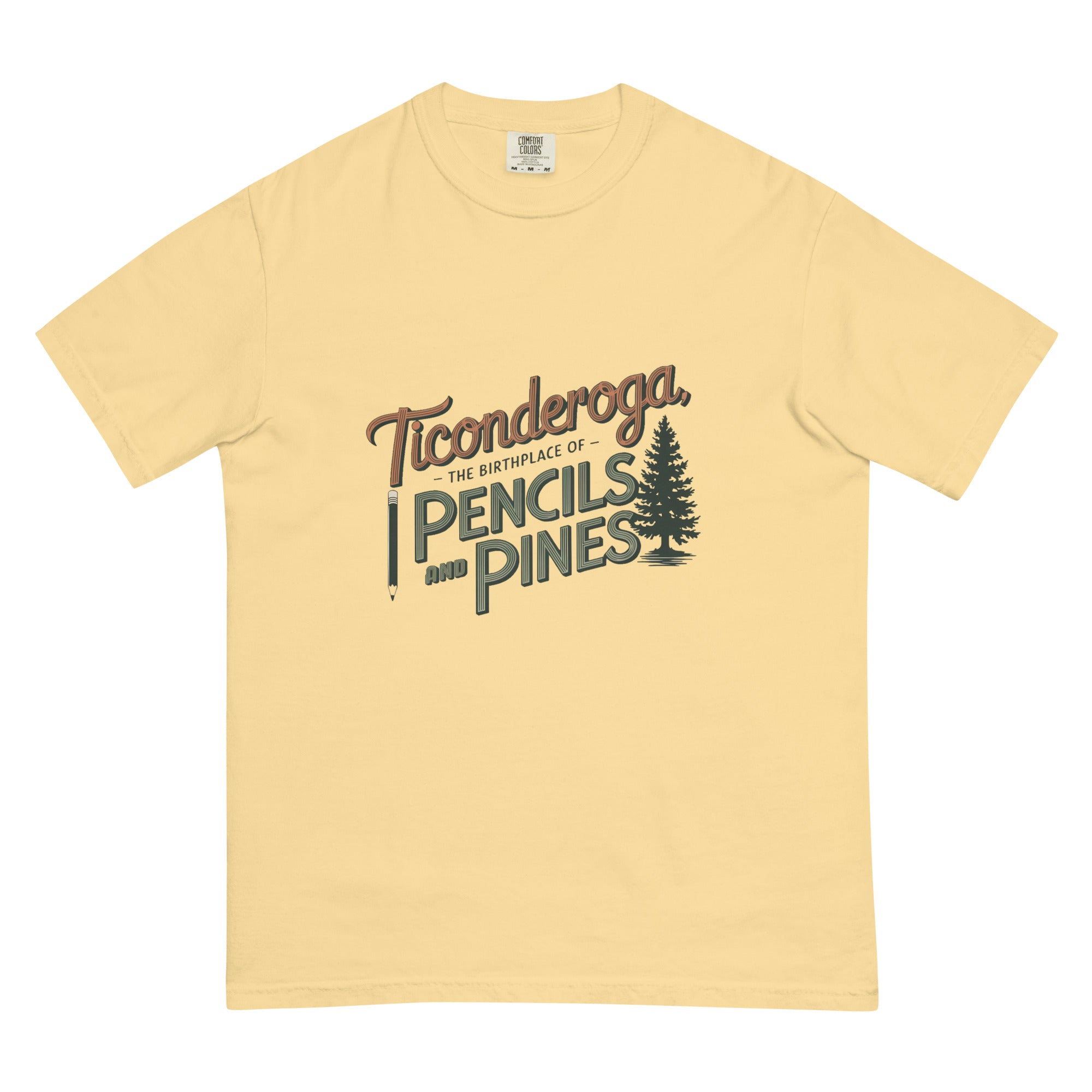 Ticonderoga T-Shirt: Birthplace of Pencils and Pines